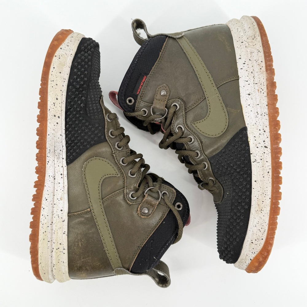 Nike Lunar Force 1 Duckboot Dark Loden Green Black High Top 9.5 - Picture 7 of 9